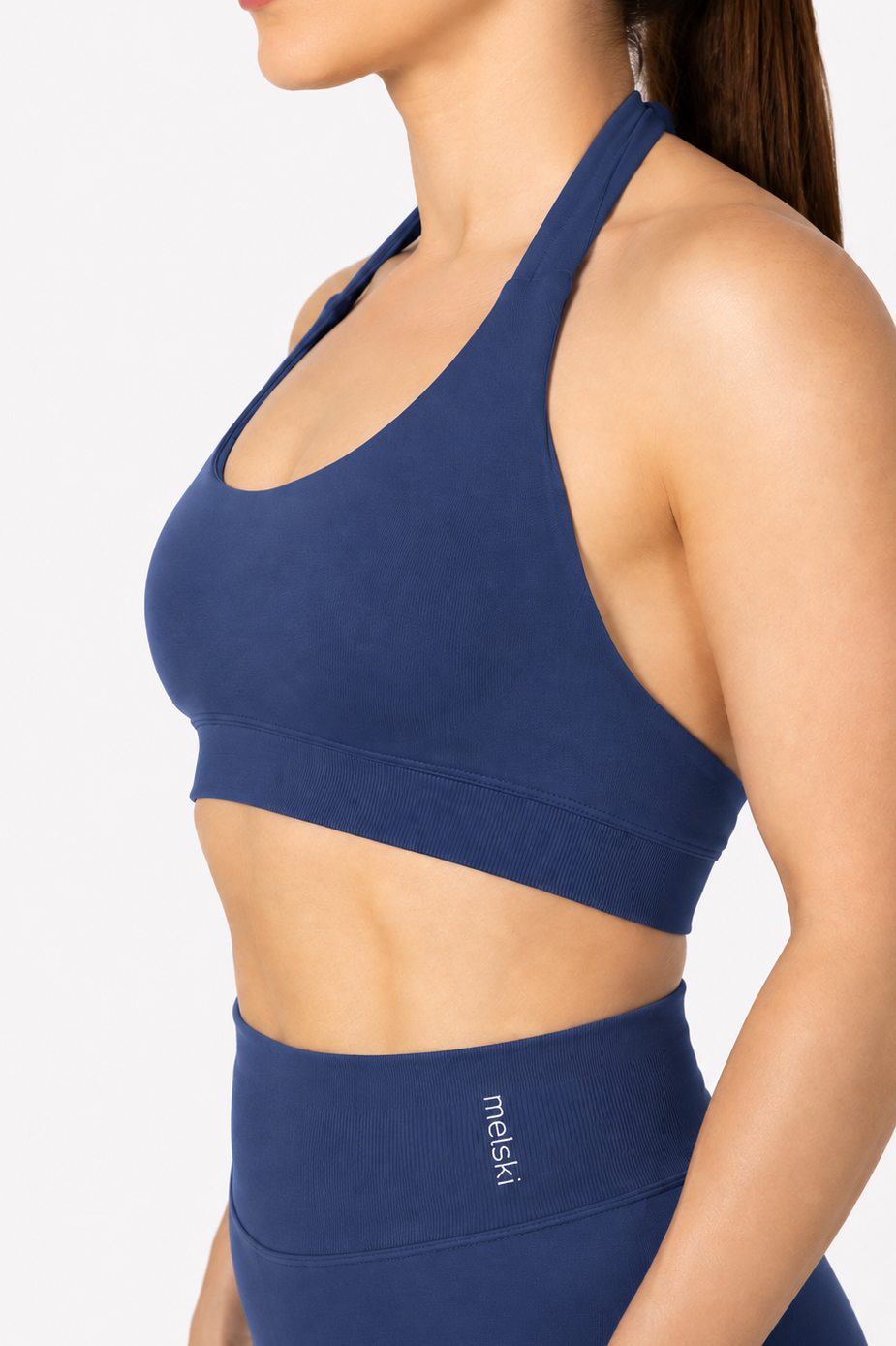 Active Halter bra Blue gray