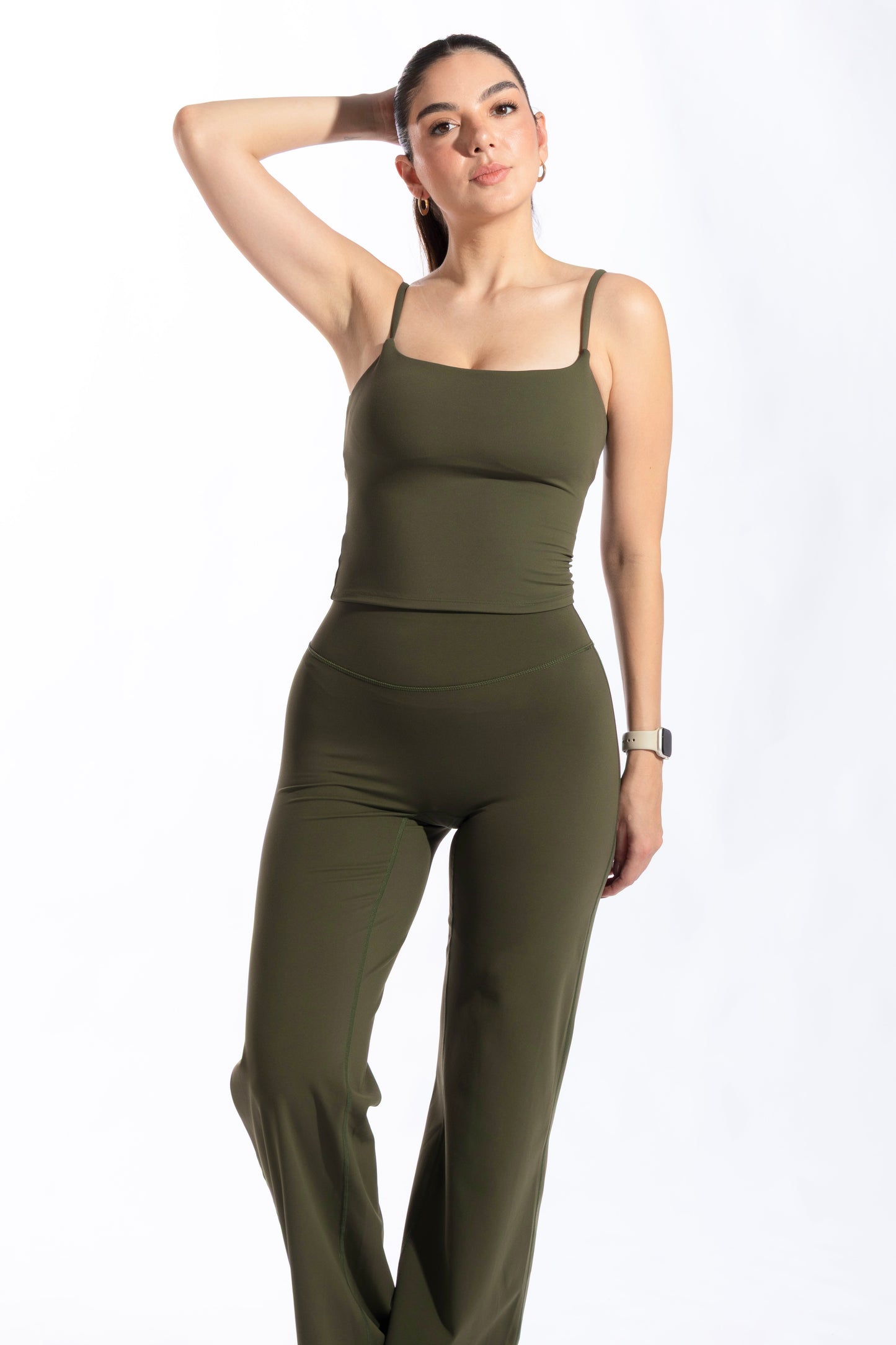 Softsculpt Strappy tank top Olive