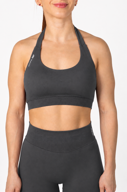 Active Halter bra Shark gray