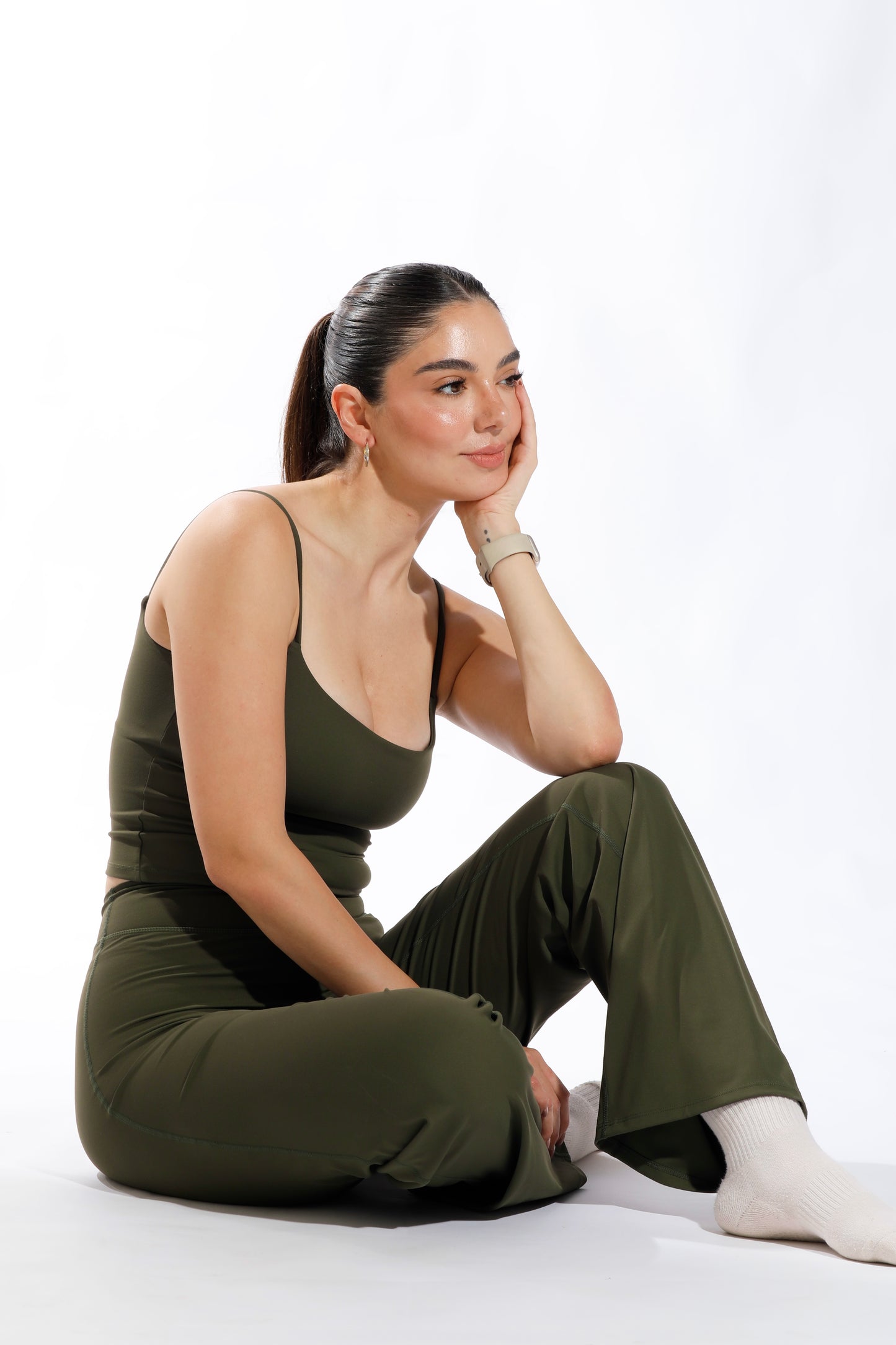Softsculpt Leggings Flare Olive