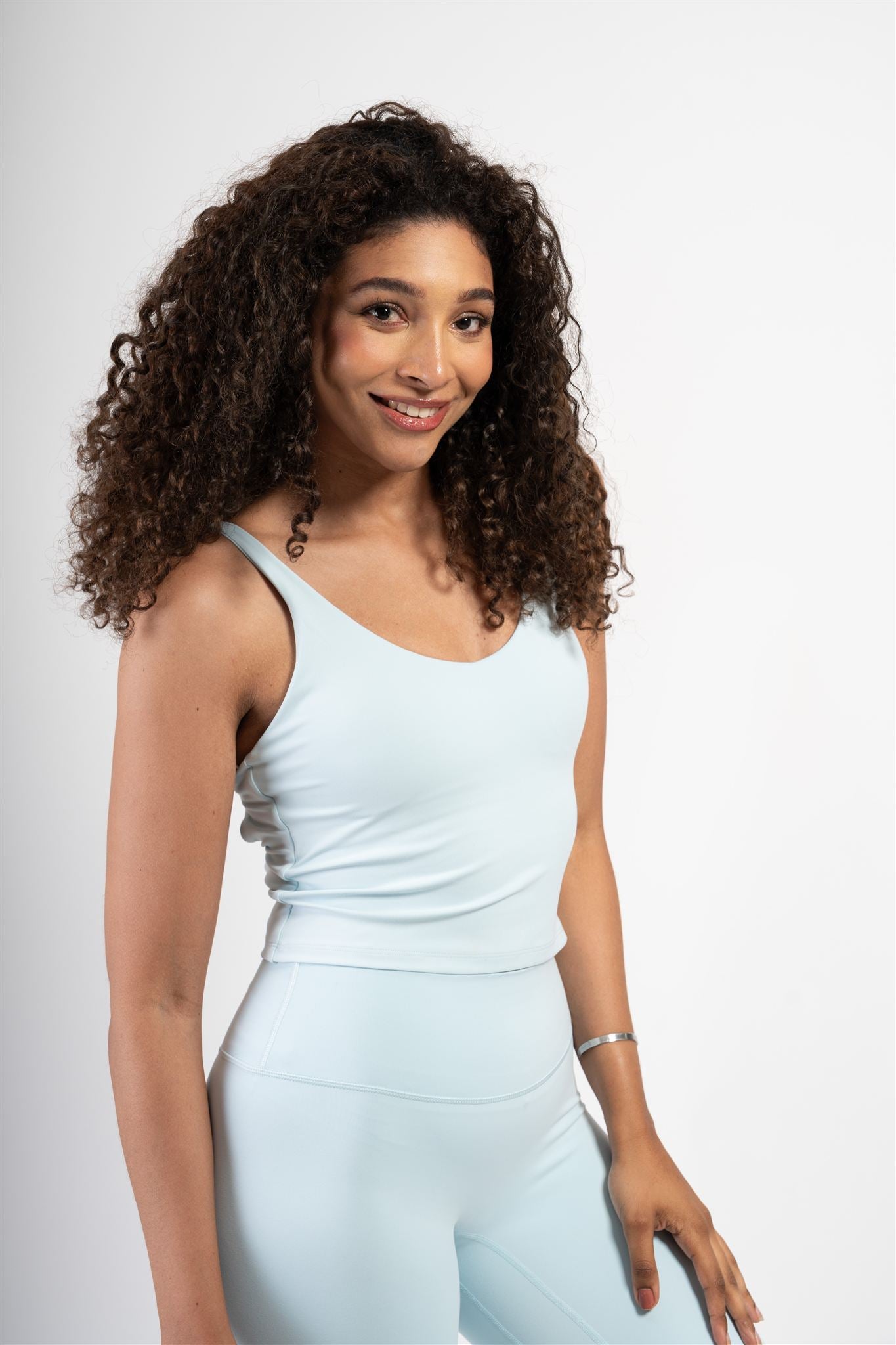 Flawless Cross-Back Top Light Blue