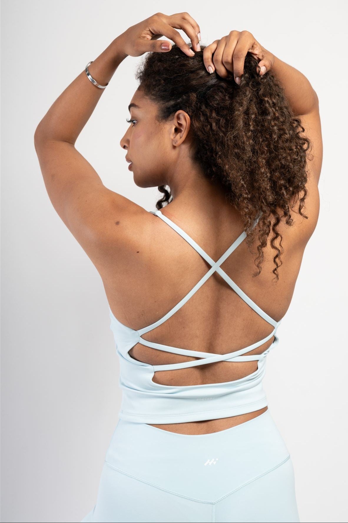 Flawless Cross-Back Top Light Blue