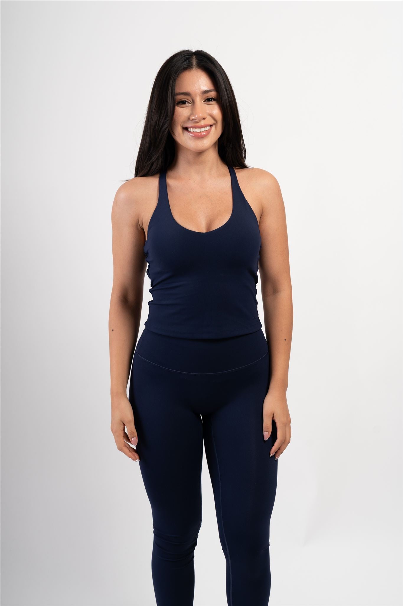 Flawless Cross-Back Top Navy