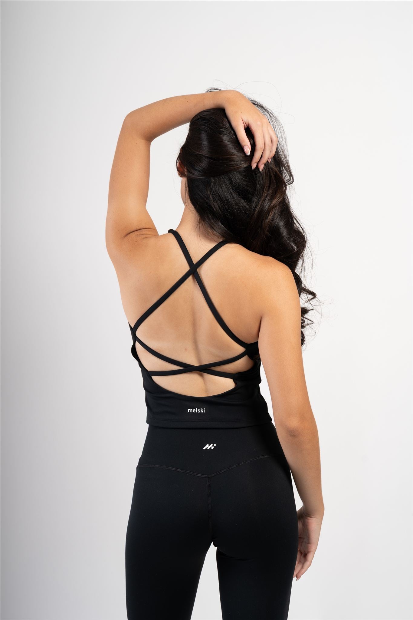 Flawless Cross-Back Top Black