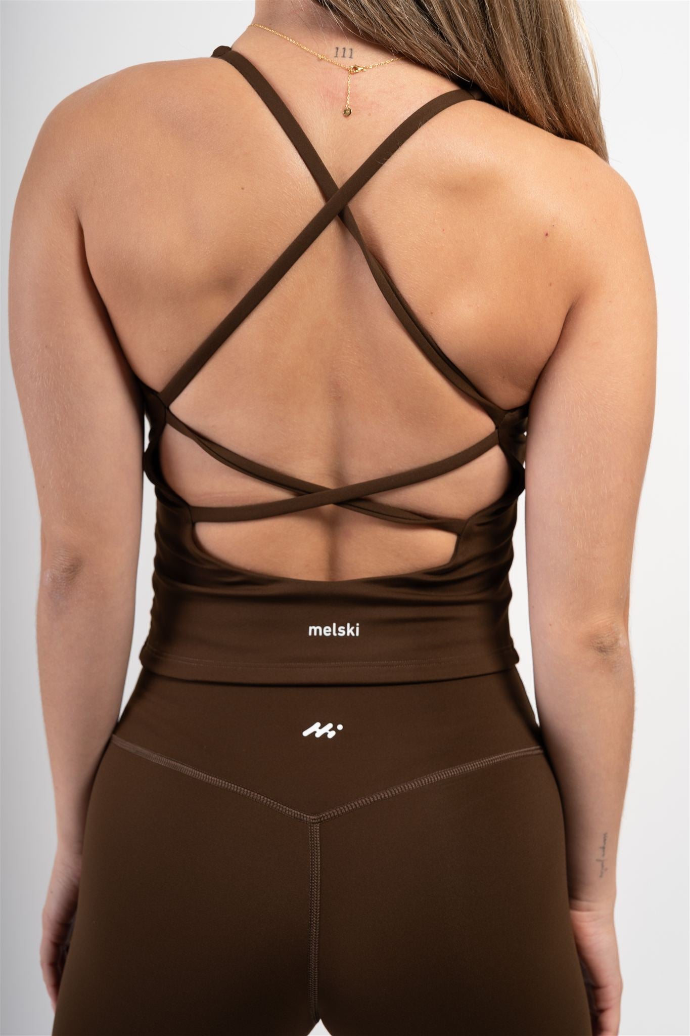 Flawless Cross-Back Top cocoa